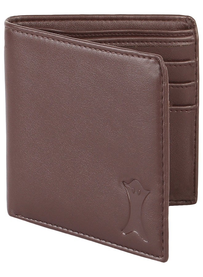CREATURE Classic Pu-Leather Brown Wallet/Purse for Men/Boys(Brown || D-01) - Image 1